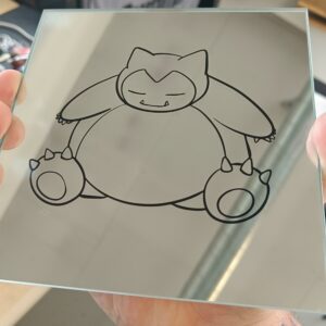 Lasergravering af små spejle