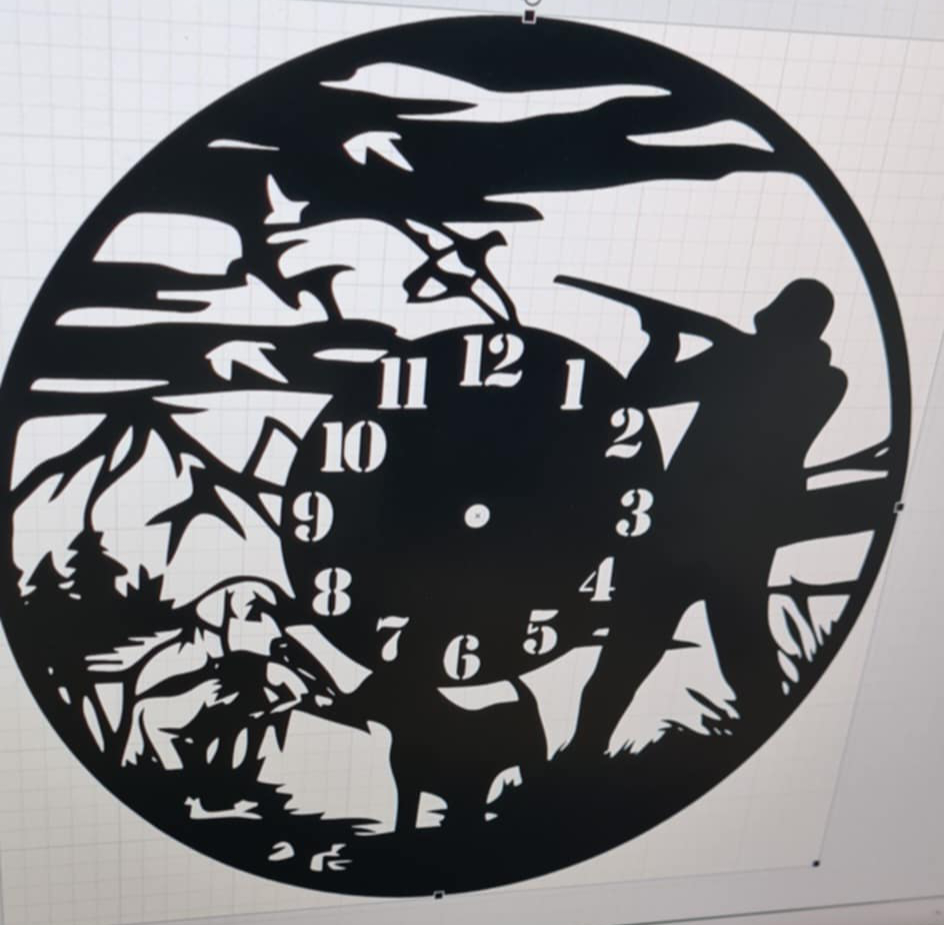Lasergravering af vægur - Fritid